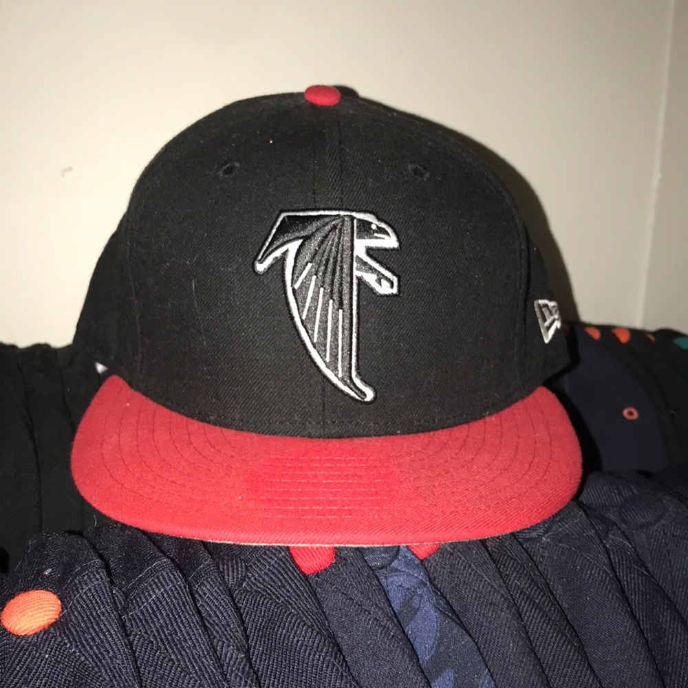 Atlanta Falcons Retro NFL 59Fifty Hat BLK/RED